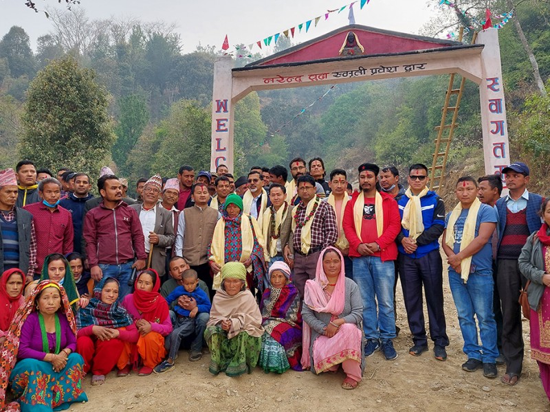 नरेन्द्र बुढाको शालिक अनावरण 